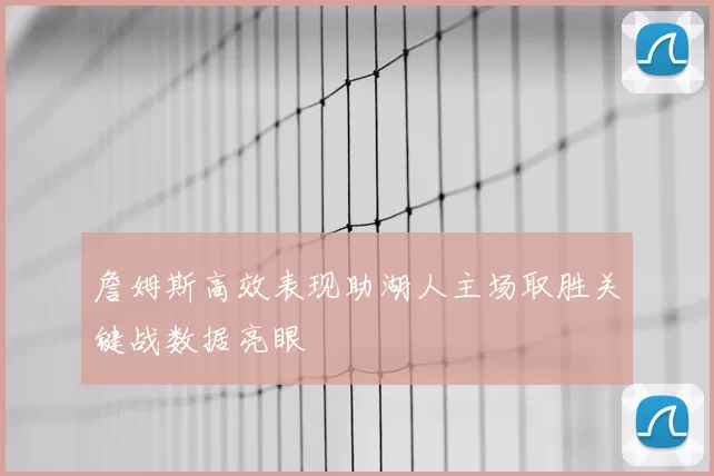 詹姆斯高效表现助湖人主场取胜关键战数据亮眼