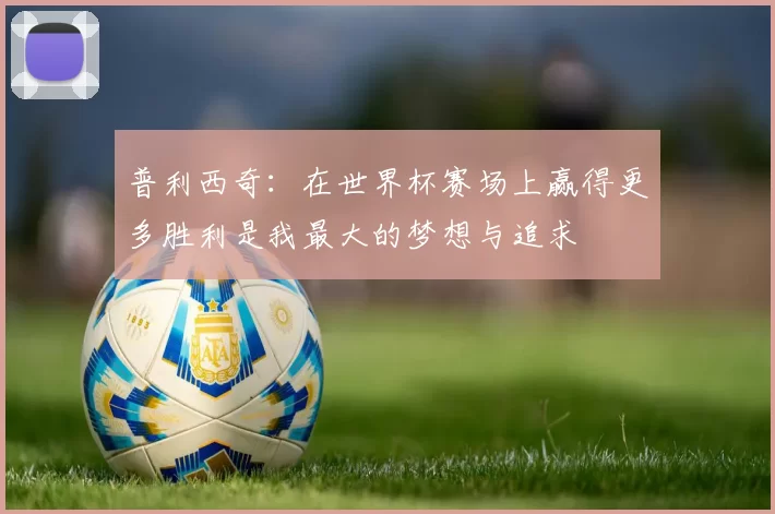 普利西奇：在世界杯赛场上赢得更多胜利是我最大的梦想与追求