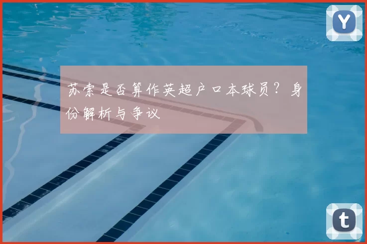 苏索是否算作英超户口本球员？身份解析与争议